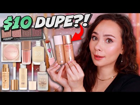 DRUGSTORE MAKEUP KEEPS TRYING TO DUPE HIGH END!! and the';yre doing a pretty good job of it...